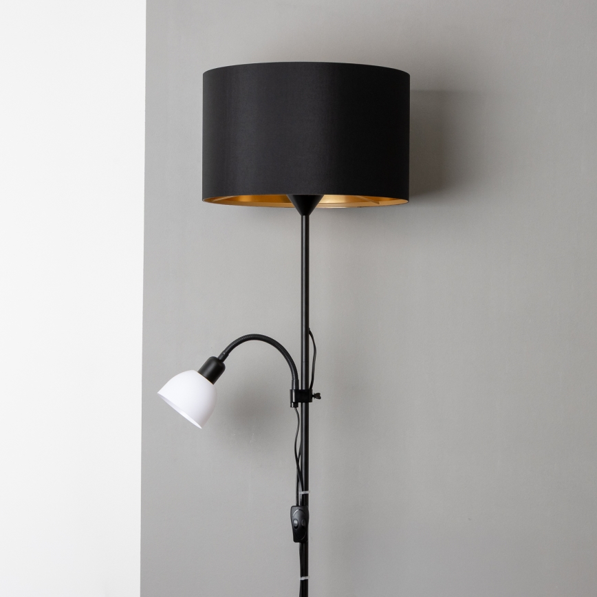 Brilagi - Подова лампа CERIA 2 в 1 1xE27/100W/230V + 1xE14/25W черна