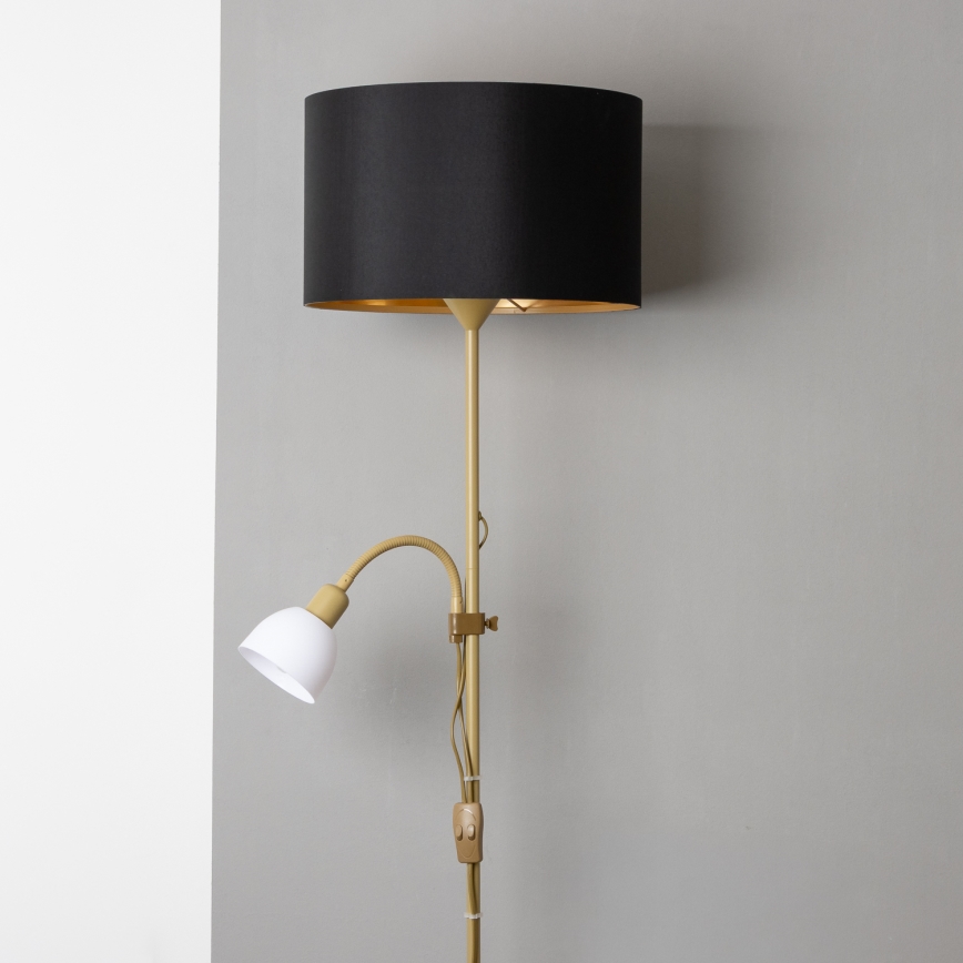 Brilagi - Подова лампа CERIA 2 в 1 1xE27/100W/230V + 1xE14/25W златист/черен