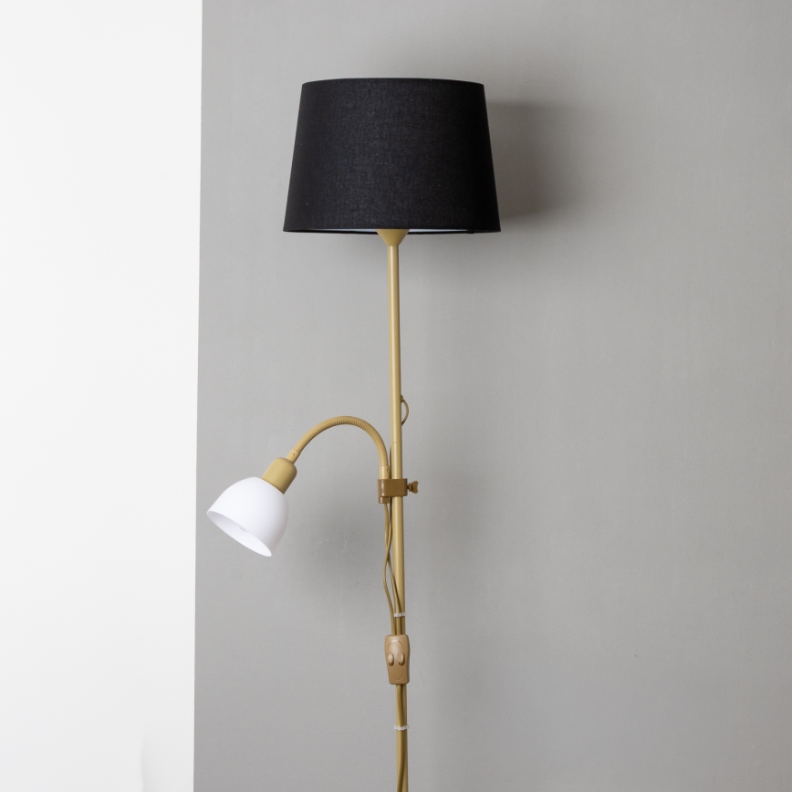 Brilagi - Подова лампа CERIA 2 в 1 1xE27/100W/230V + 1xE14/25W златисто/черно