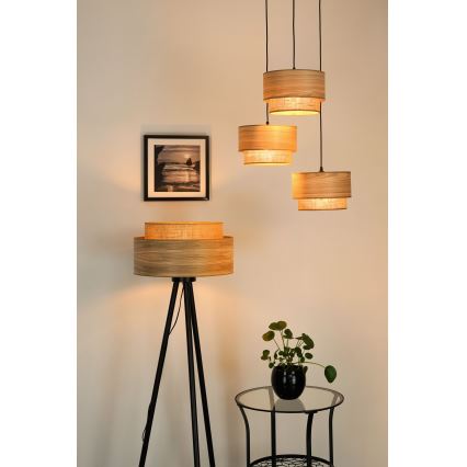 Brilagi - Подова лампа MONTANA BOHO 1xE27/15W/230V кафяво/черно