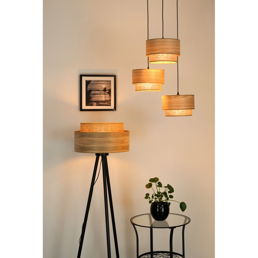 Brilagi - Подова лампа MONTANA BOHO 1xE27/15W/230V кафяво/черно