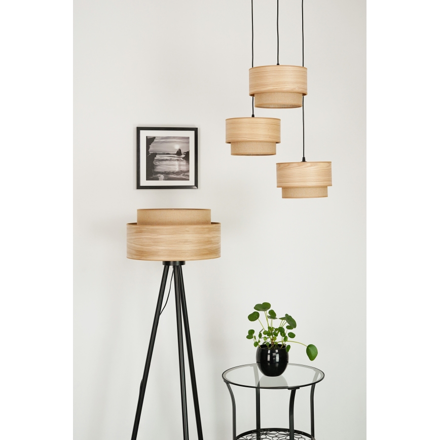 Brilagi - Подова лампа MONTANA BOHO 1xE27/15W/230V кафяво/черно