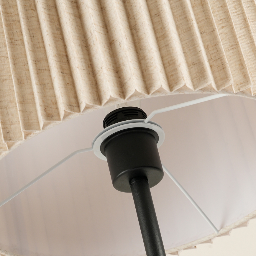 Brilagi - Подова лампа NORDIC WAVE 1xE27/15W/230V лен/черна