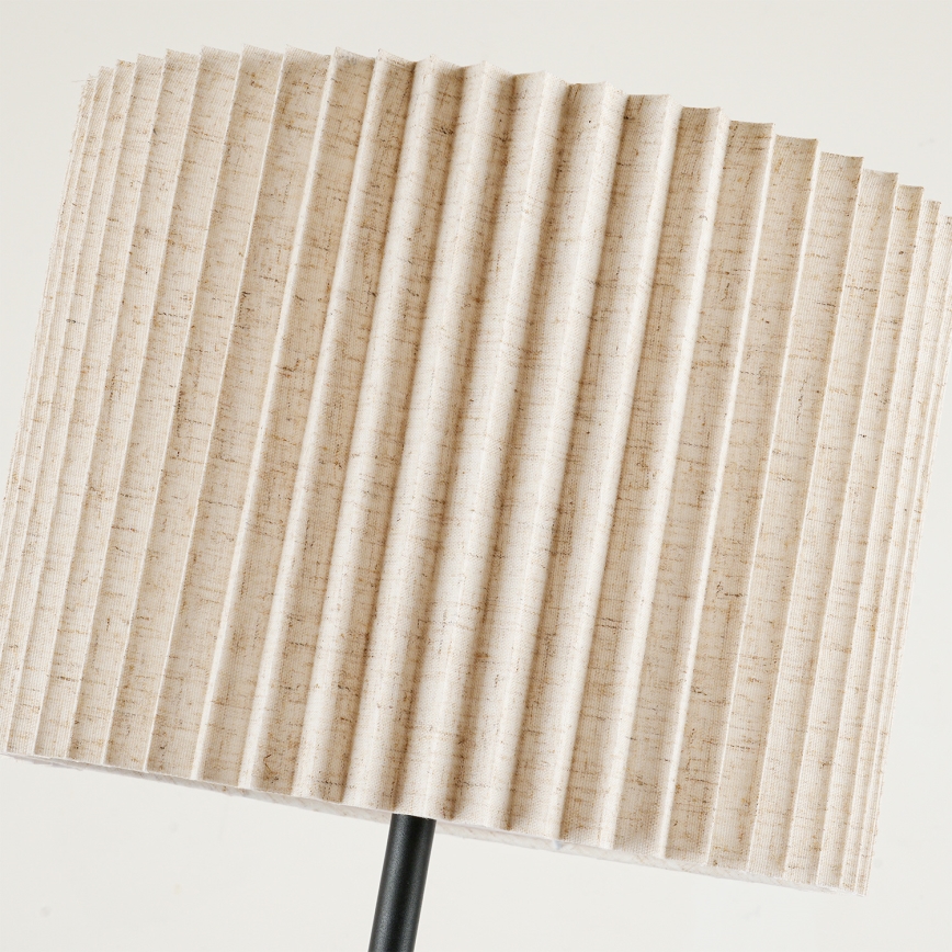 Brilagi - Подова лампа NORDIC WAVE 1xE27/15W/230V лен/черна