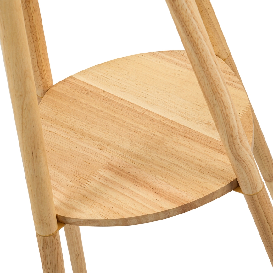 Brilagi - Подова лампа NORDIC WAVE 1xE27/15W/230V каучуково дърво/лен