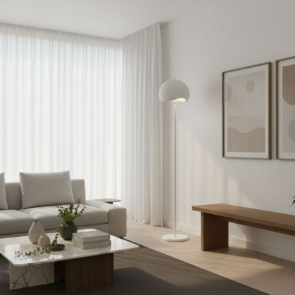 Brilagi - Подова лампа WABI SABI 1xE27/40W/230V бяла