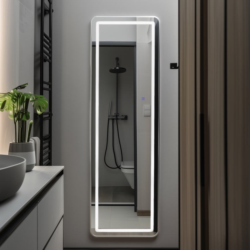Brilagi - Стоящо огледало BELLEZA LED/42W/230V 160x50 cm IP44 CRI 90 димируемо + CCT