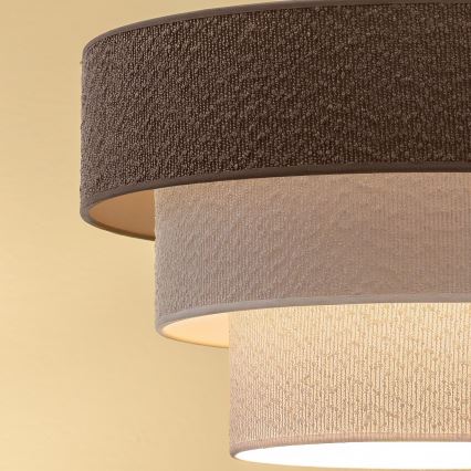 Brilagi - Подвесен полилей на кабел LUNETA 1xE27/60W/230V Ø 40 см сив/кремав/бял