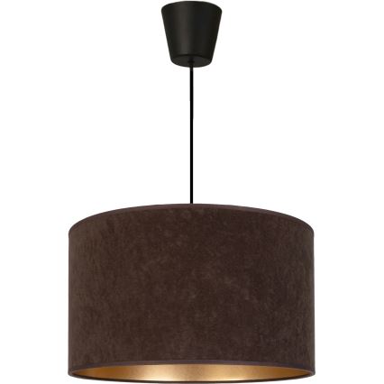 Brilagi - Подвесен полилей на кабел VELVET, 1xE27/60W/230V, диаметър 40 см, кафяв/златист