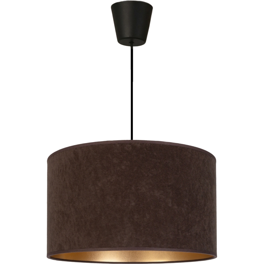 Brilagi - Подвесен полилей на кабел VELVET, 1xE27/60W/230V, диаметър 40 см, кафяв/златист