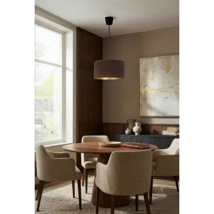 Brilagi - Подвесен полилей на кабел VELVET, 1xE27/60W/230V, диаметър 40 см, кафяв/златист