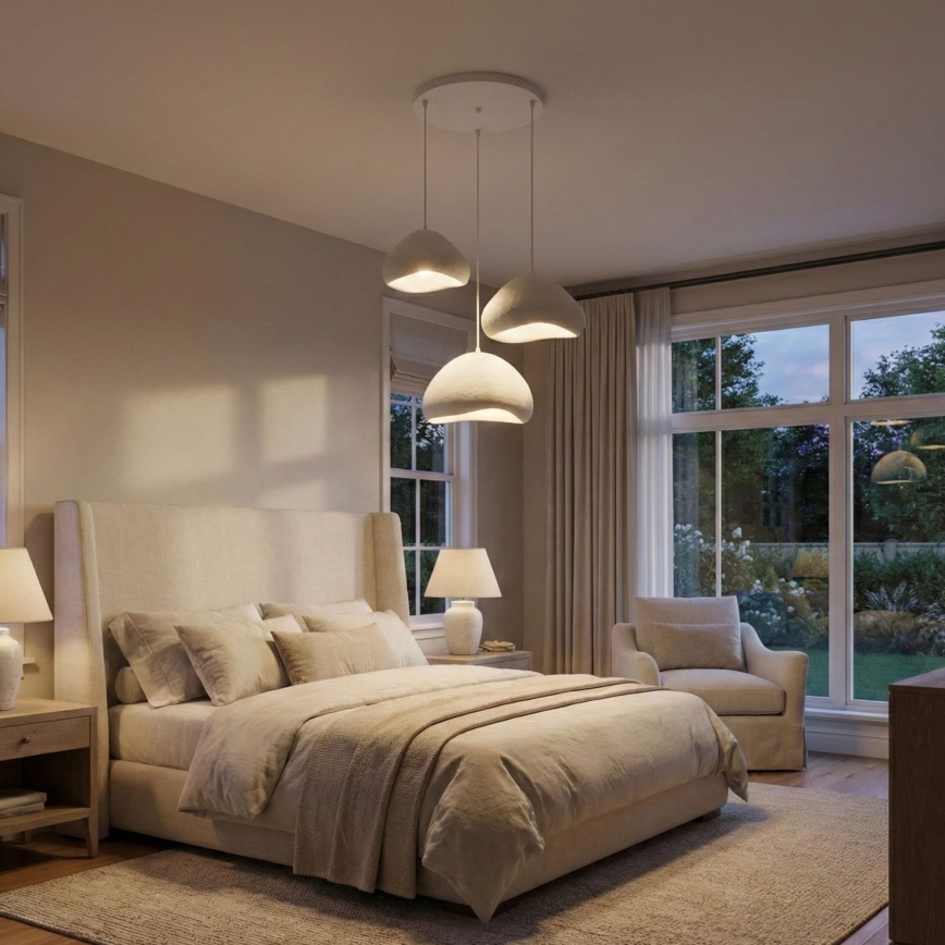 Brilagi - Подвесен полилей на кабел WABI SABI 3xE27/40W/230V Ø 82 см бял