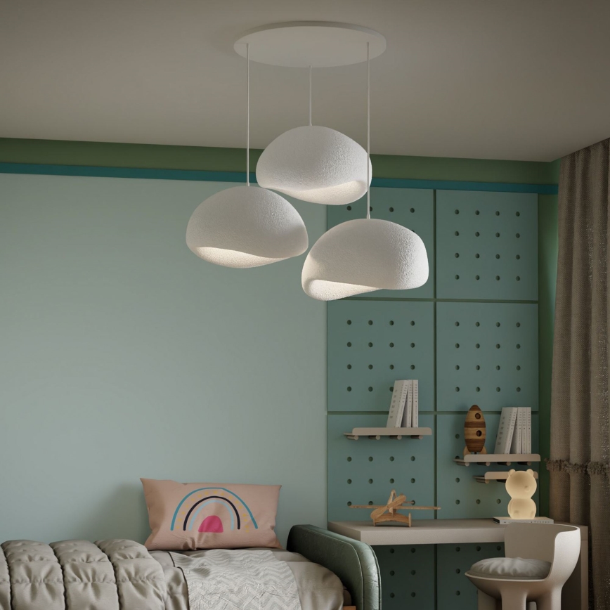 Brilagi - Подвесен полилей WABI SABI, 3xE27/40W/230V, Ø 60 см, бял