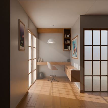 Brilagi - Подвесен полилей WABI SABI на кабел 1xE27/40W/230V, бял