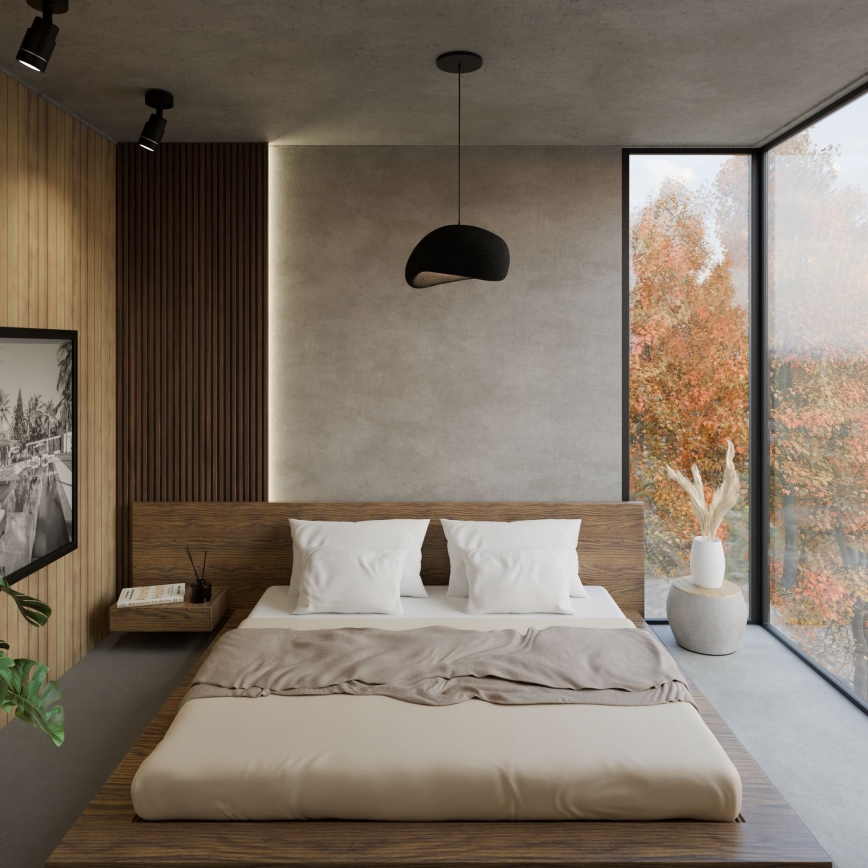 Brilagi - Подвесен полилей WABI SABI на кабел, 1xE27/40W/230V, Ø 35 см, черен