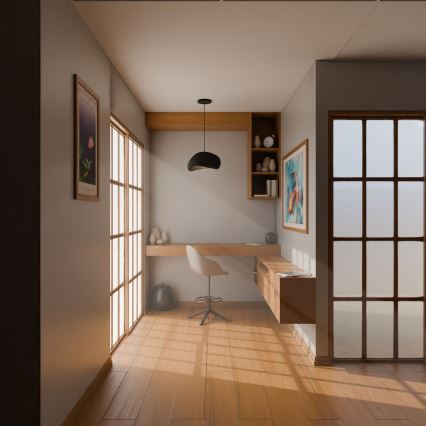 Brilagi - Подвесна лампа на кабел WABI SABI 1xE27/40W/230V черна