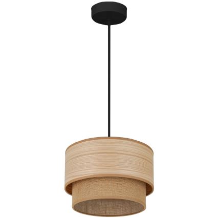 Brilagi - Полилей на кабел MONTANA BOHO 1xE27/15W/230V диаметър 25 см кафяв/черен