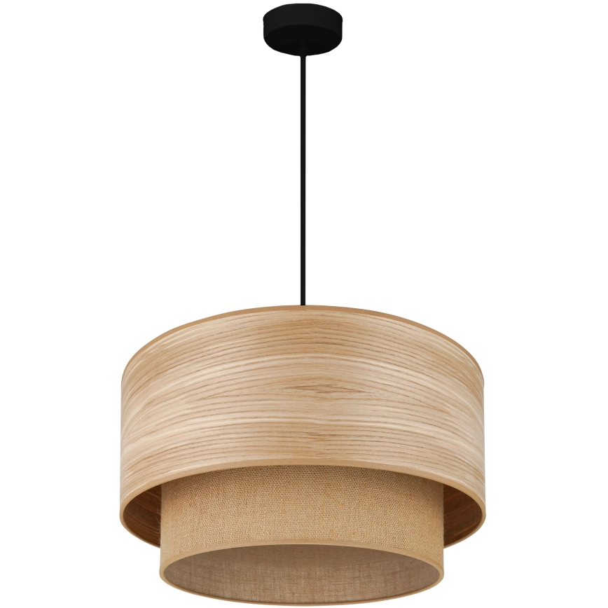 Brilagi - Полилей на кабел MONTANA BOHO 1xE27/15W/230V диаметър 45 см кафяв/черен