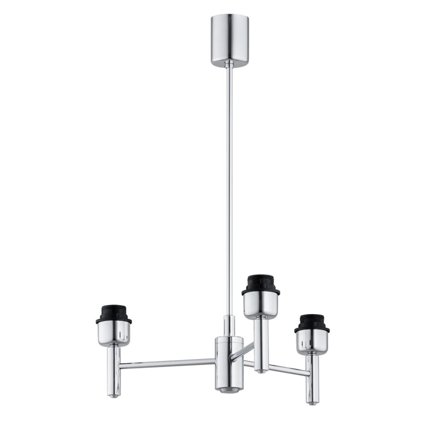 BRILAGI - Полилей на прът MONTE 3xE27/60W/230V кремав/лъскав хром