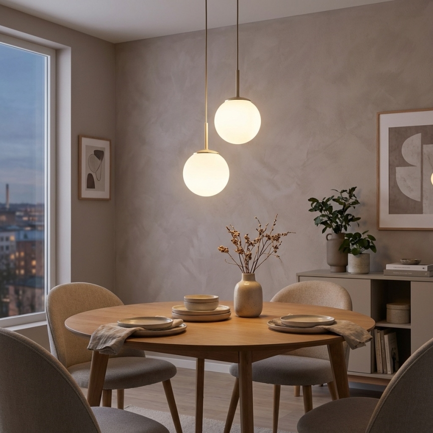 Brilagi - полилей на шнур 2xE27/60W/230V бежов/златен