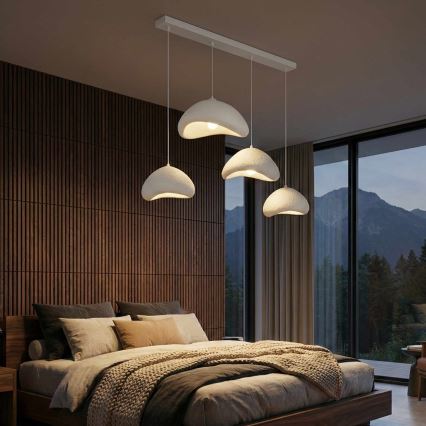 Brilagi - Полилей на шнур LUNA 4xE27/40W/230V бял