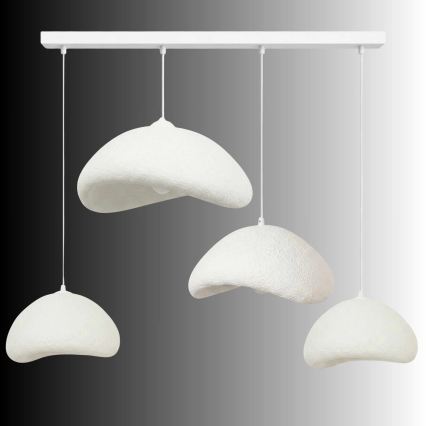 Brilagi - Полилей на шнур LUNA 4xE27/40W/230V бял