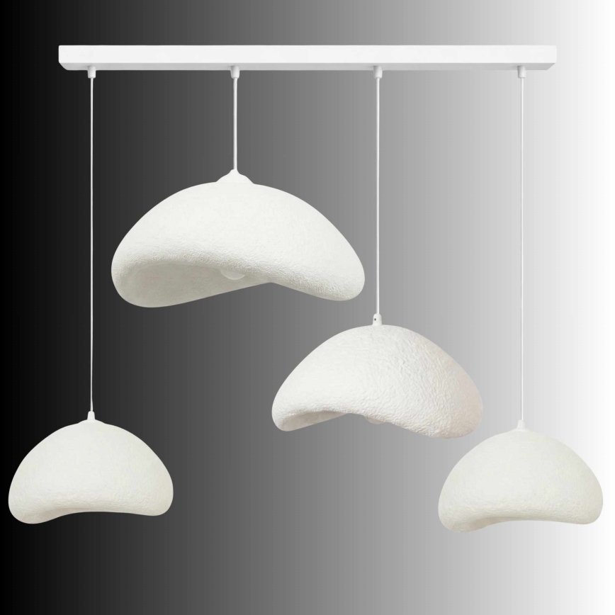 Brilagi - Полилей на шнур LUNA 4xE27/40W/230V бял