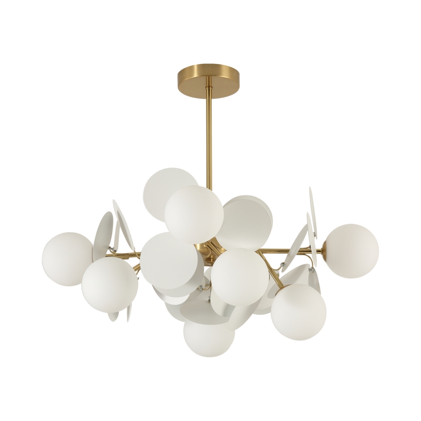 Brilagi - Полилей на штанга BALMO 8xG9/9W/230V диаметър 60 см златист/бял