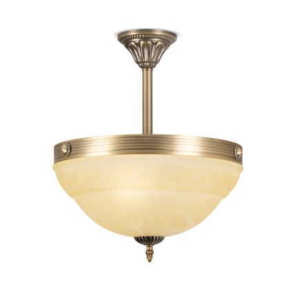 BRILAGI - Полилей на тръба DAHLIA 3xE27/40W/230V Ø 37 см месинг