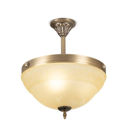 BRILAGI - Полилей на тръба DAHLIA 3xE27/40W/230V Ø 37 см месинг