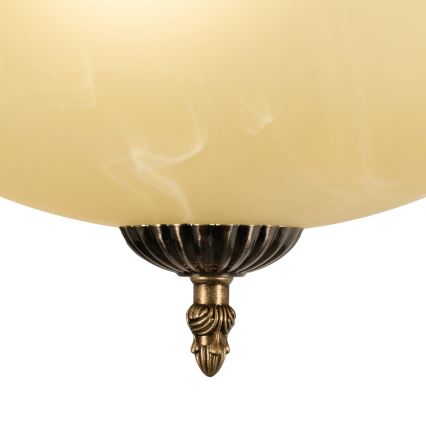 BRILAGI - Полилей на тръба DAHLIA 3xE27/40W/230V Ø 37 см месинг
