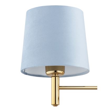 Brilagi - Полилей на тръба MONTE 3xE27/60W/230V син/златист