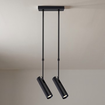 Brilagi - Полилей на тръба SELE 2xGU10/30W/230V черен