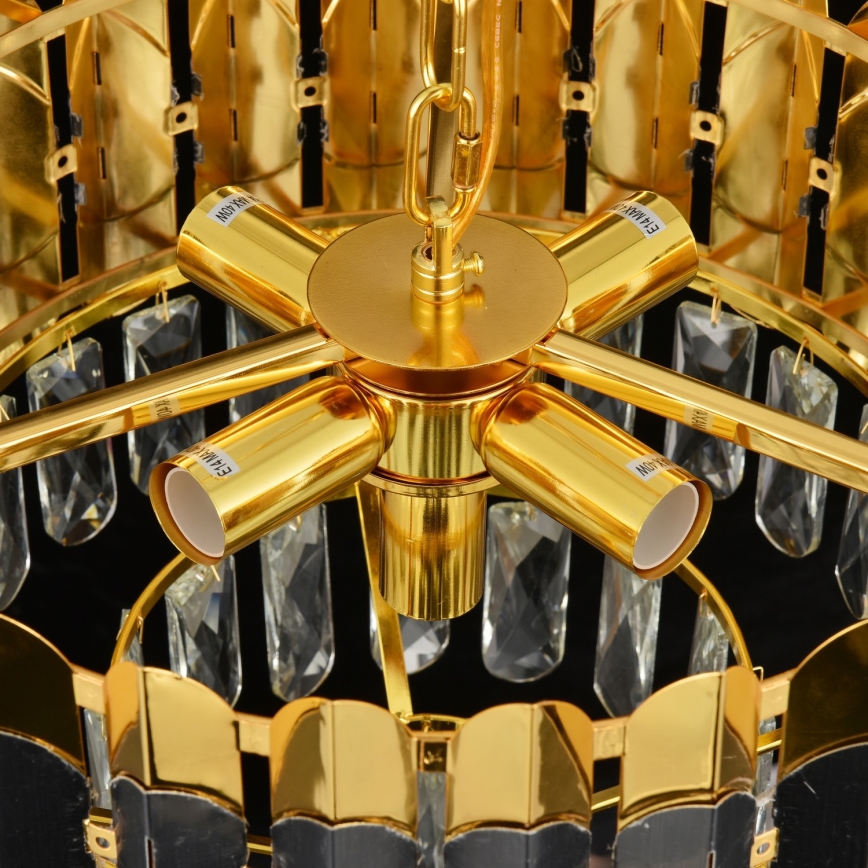 Brilagi - Полилей на верига CRISTAL 5xE14/40W/230V Ø 38 см