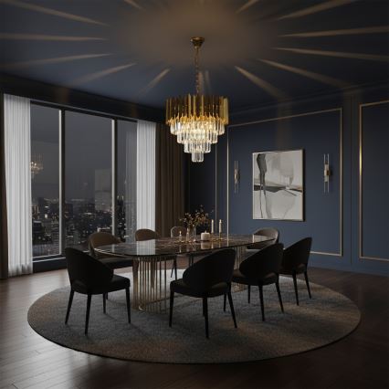 Brilagi - Полилей на верига CRISTAL 5xE14/40W/230V Ø 45 см