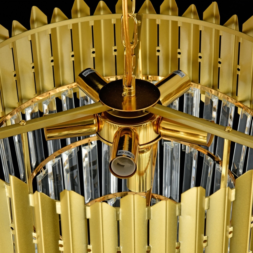 Brilagi - Полилей на верига CRISTAL 5xE14/40W/230V Ø 45 см