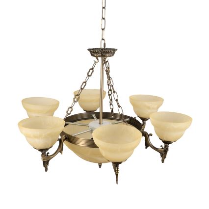 BRILAGI - Полилей на верига DAHLIA, 9xE27/40W/230V, Ø 74 cm, месинг