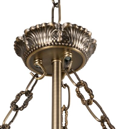BRILAGI - Полилей на верига DAHLIA, 9xE27/40W/230V, Ø 74 cm, месинг