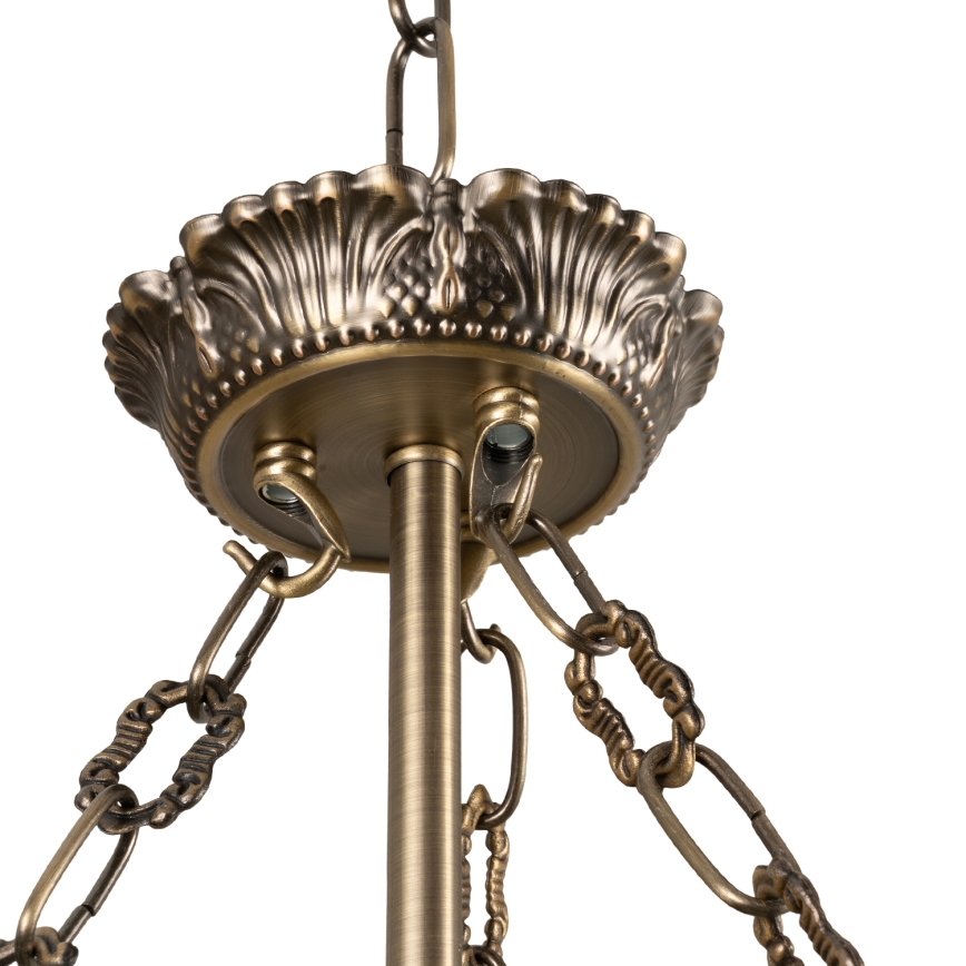 BRILAGI - Полилей на верига DAHLIA, 9xE27/40W/230V, Ø 74 cm, месинг