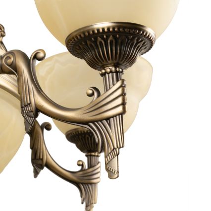 BRILAGI - Полилей на верига DAHLIA, 9xE27/40W/230V, Ø 74 cm, месинг