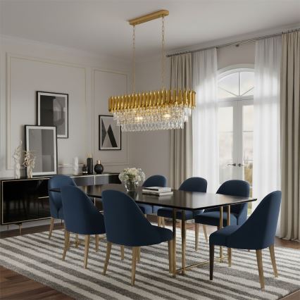 Brilagi - Полилей на верига ECLIPSE 10xE14/10W/230V 78x28 cm златен