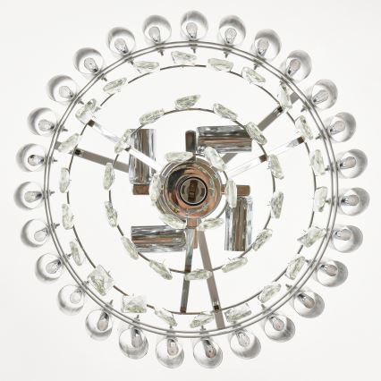 Brilagi - Полилей на верига ECLIPSE 5xE14/10W/230V диаметър 38 cm сребрист