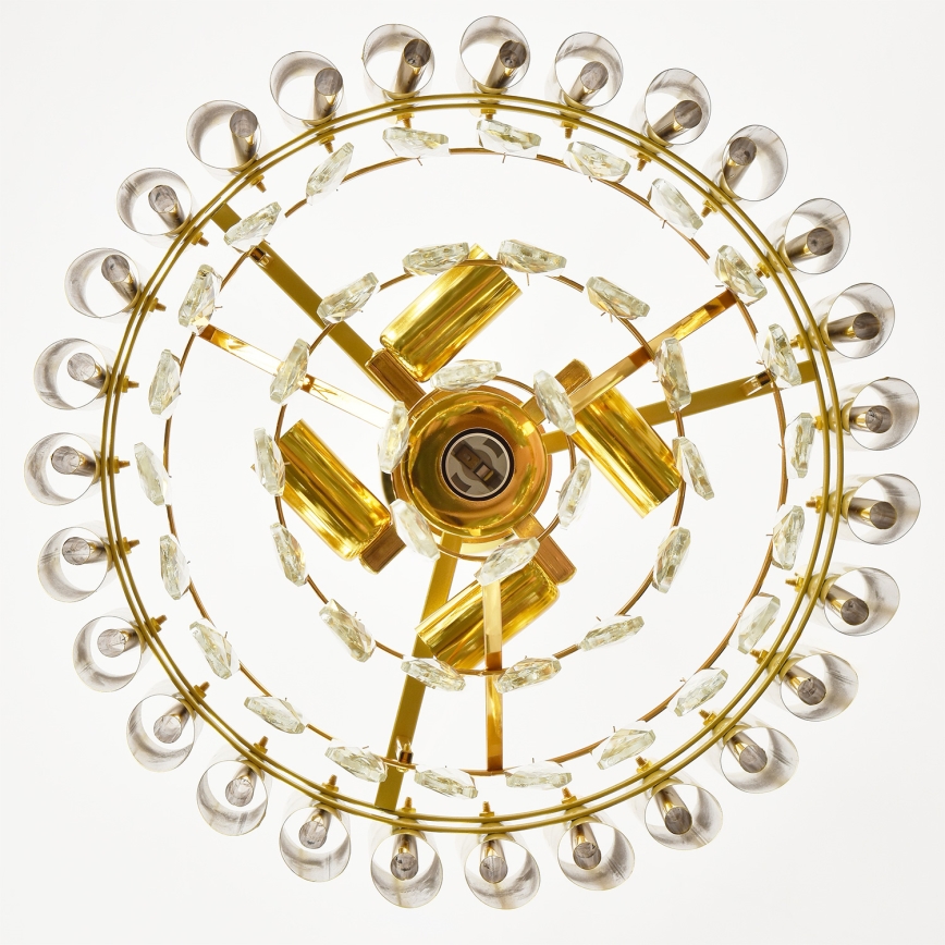 Brilagi - Полилей на верига ECLIPSE 5xE14/10W/230V Ø 38 см златен