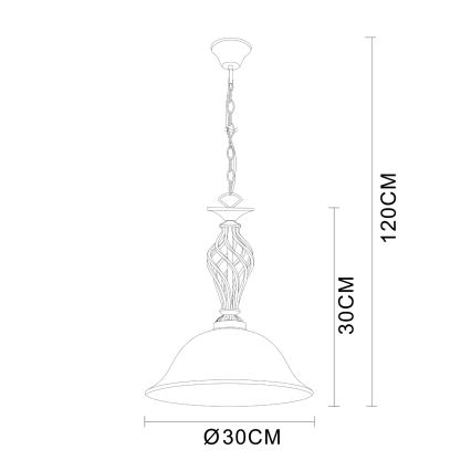 Brilagi - Полилей на верига NOSTALGIA 1xE27/60W/230V
