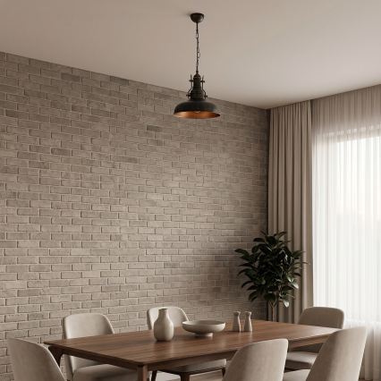 Brilagi - Полилей на верига PYRONIC 1xE27/40W/230V Ø 32 см бронзов/патина