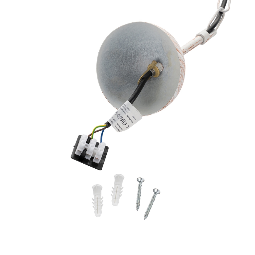 Brilagi - Полилей на верига PYRONIC 1xE27/40W/230V Ø 32 см кремав/патина