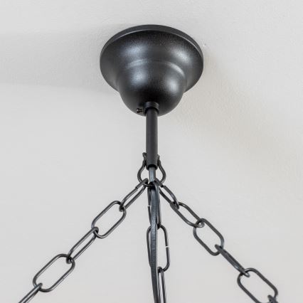 Brilagi - Полилей на верига ROATA 6xE14/40W/230V Ø 70 см бук/орех