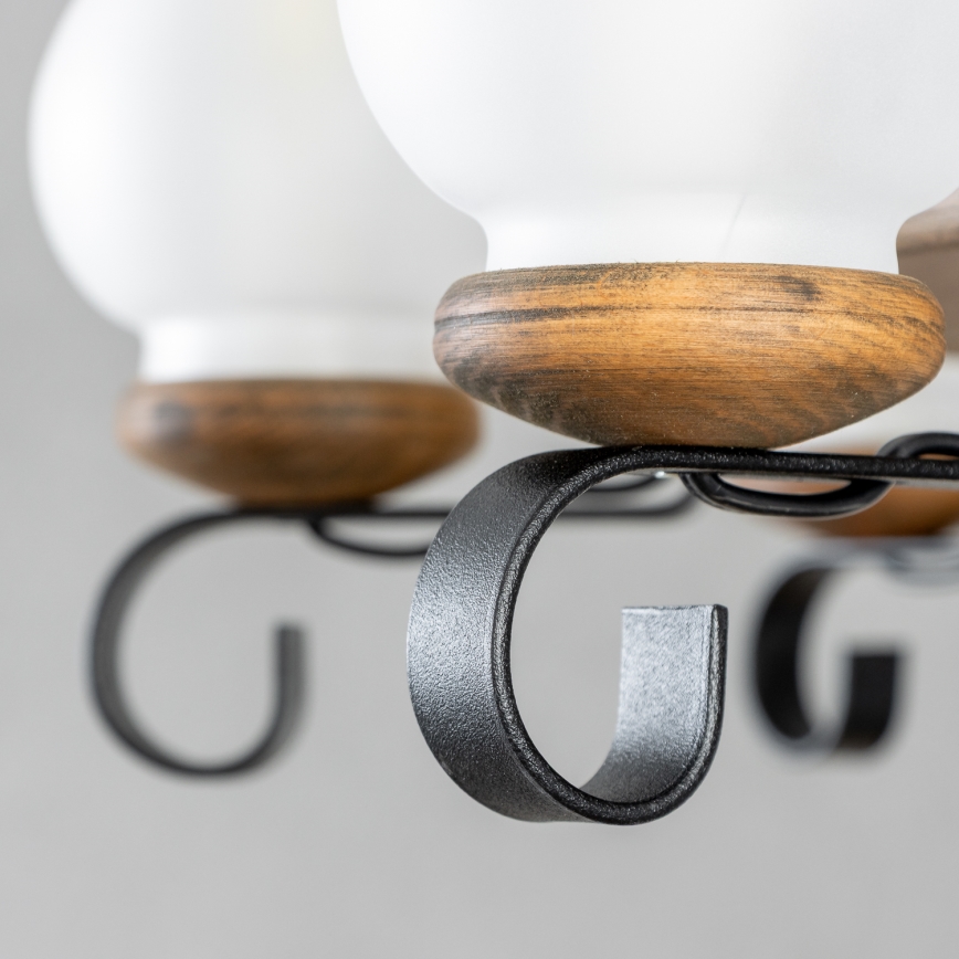 Brilagi - Полилей на верига ROATA 8xE14/40W/230V Ø 70 см бук