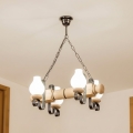 Brilagi - Полилей на верига RUSTIC 4xE14/40W/230V, дъб