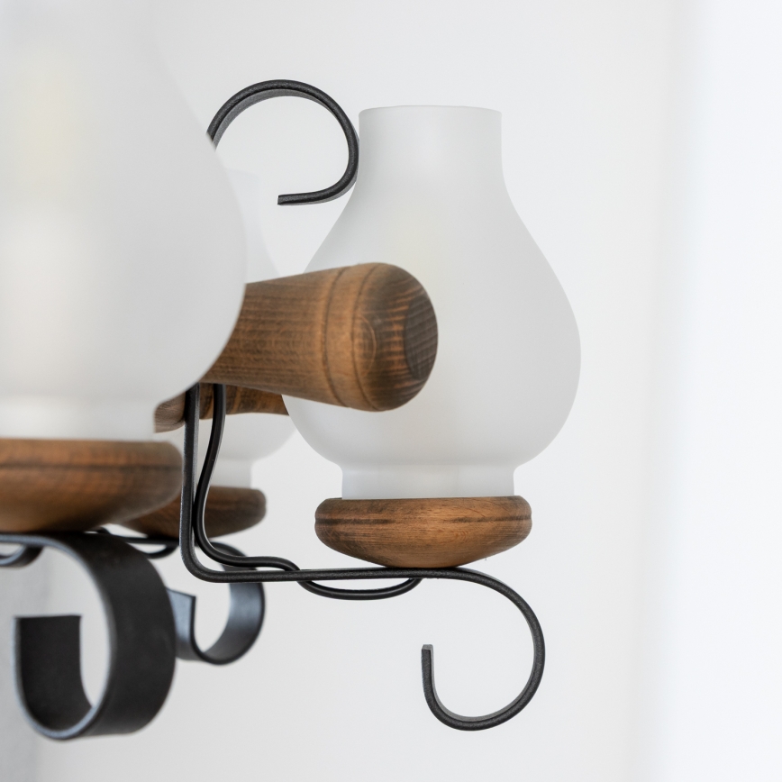 Brilagi - Полилей на верига TIMONA 8xE14/40W/230V Ø 70 см бук